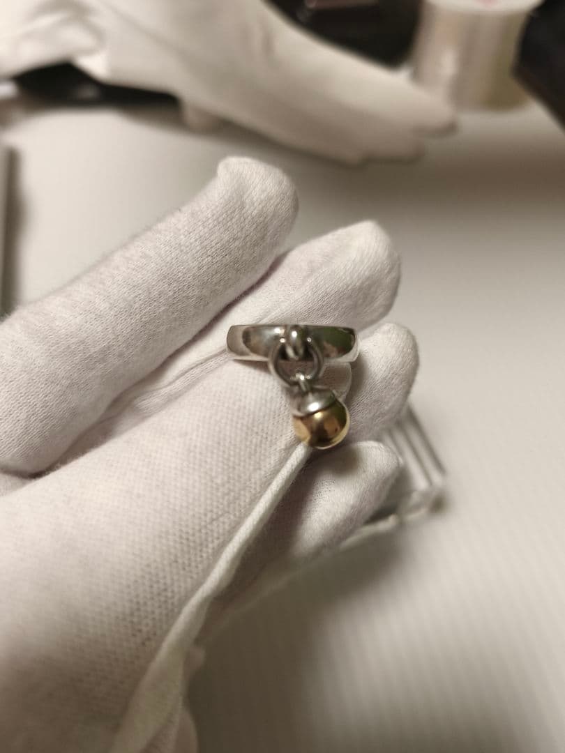 Tiffany & Co. ボールチャームリング　8号　925 750