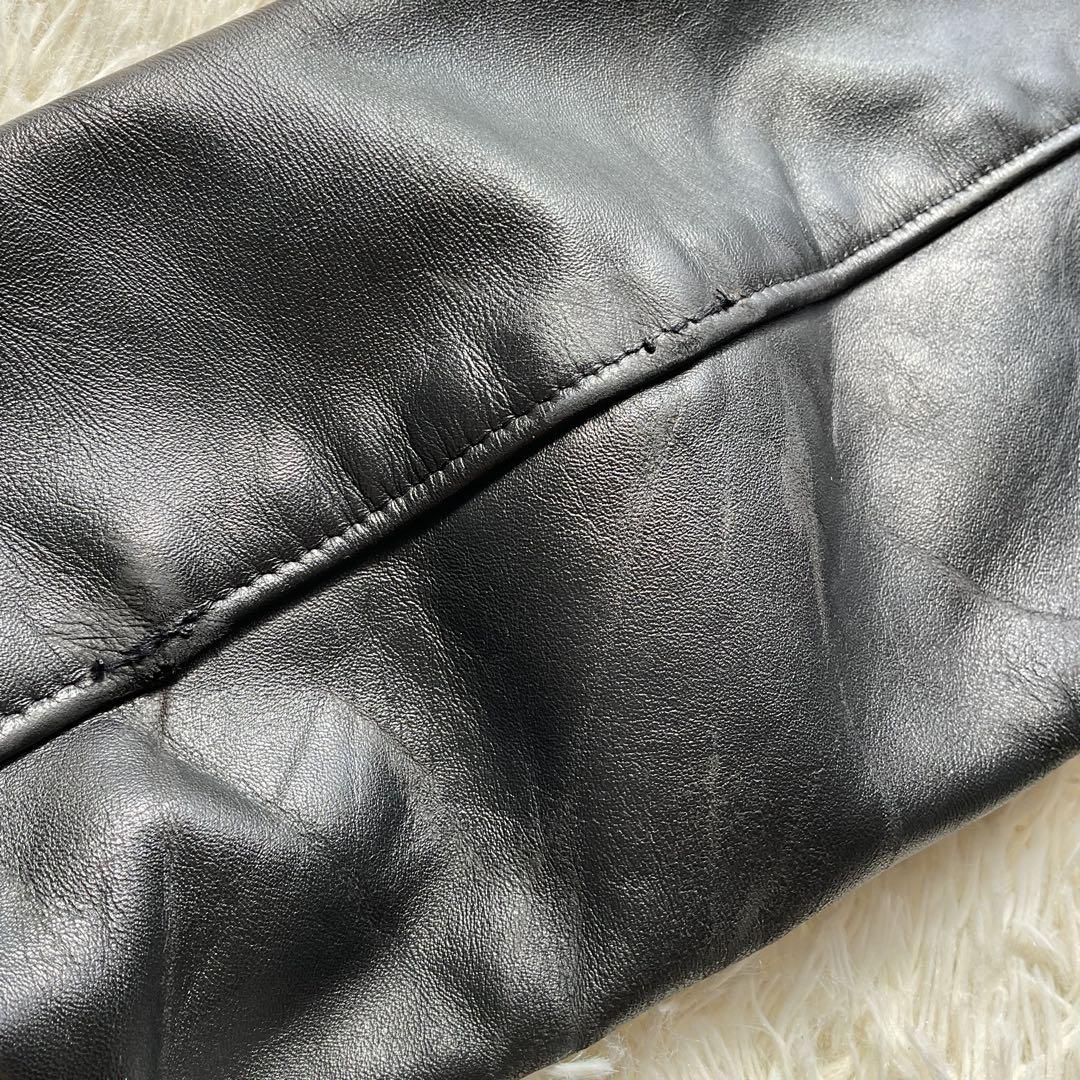 美品✨schott 652 レザージャケット　シングルライダース　本革　38 黒