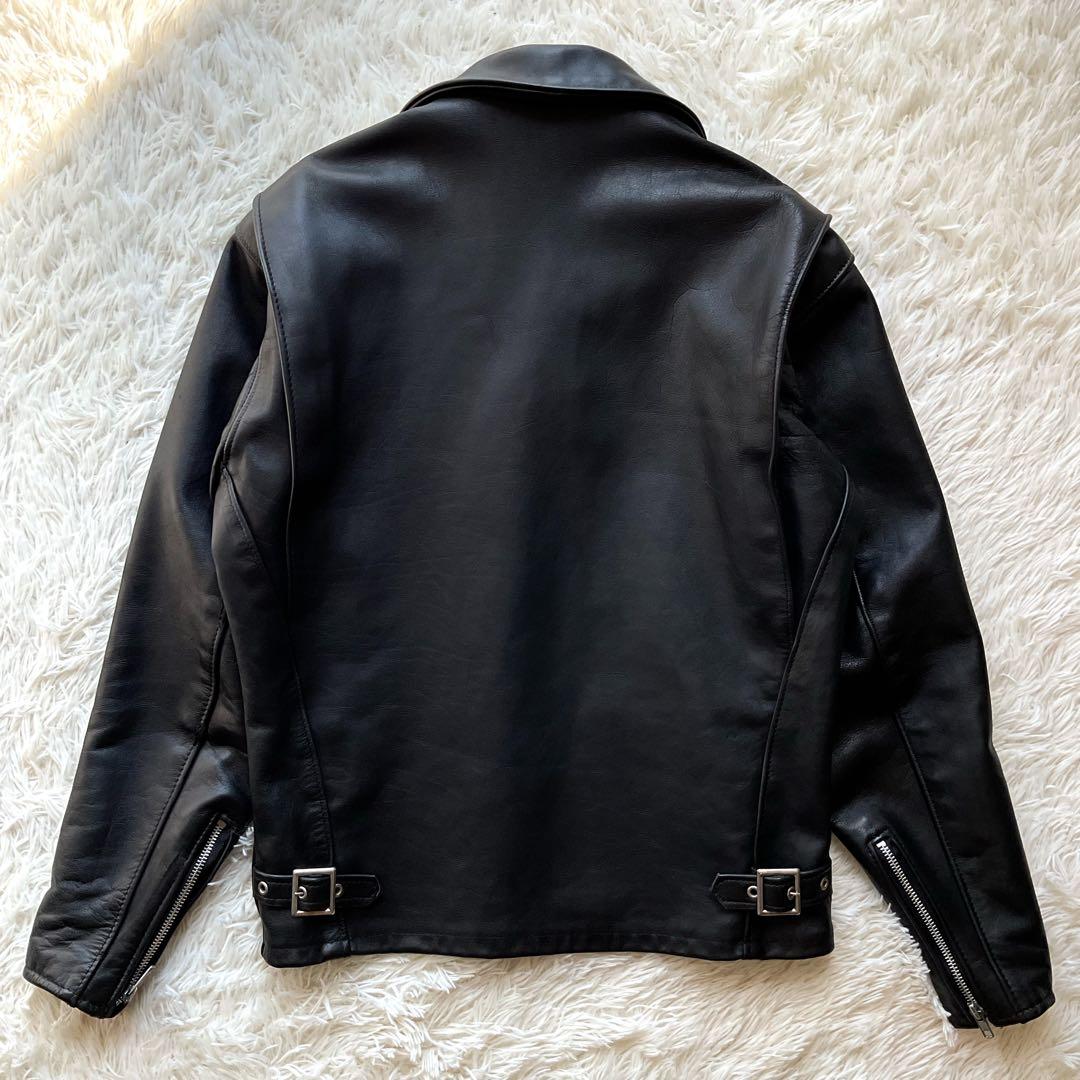 美品✨schott 652 レザージャケット　シングルライダース　本革　38 黒