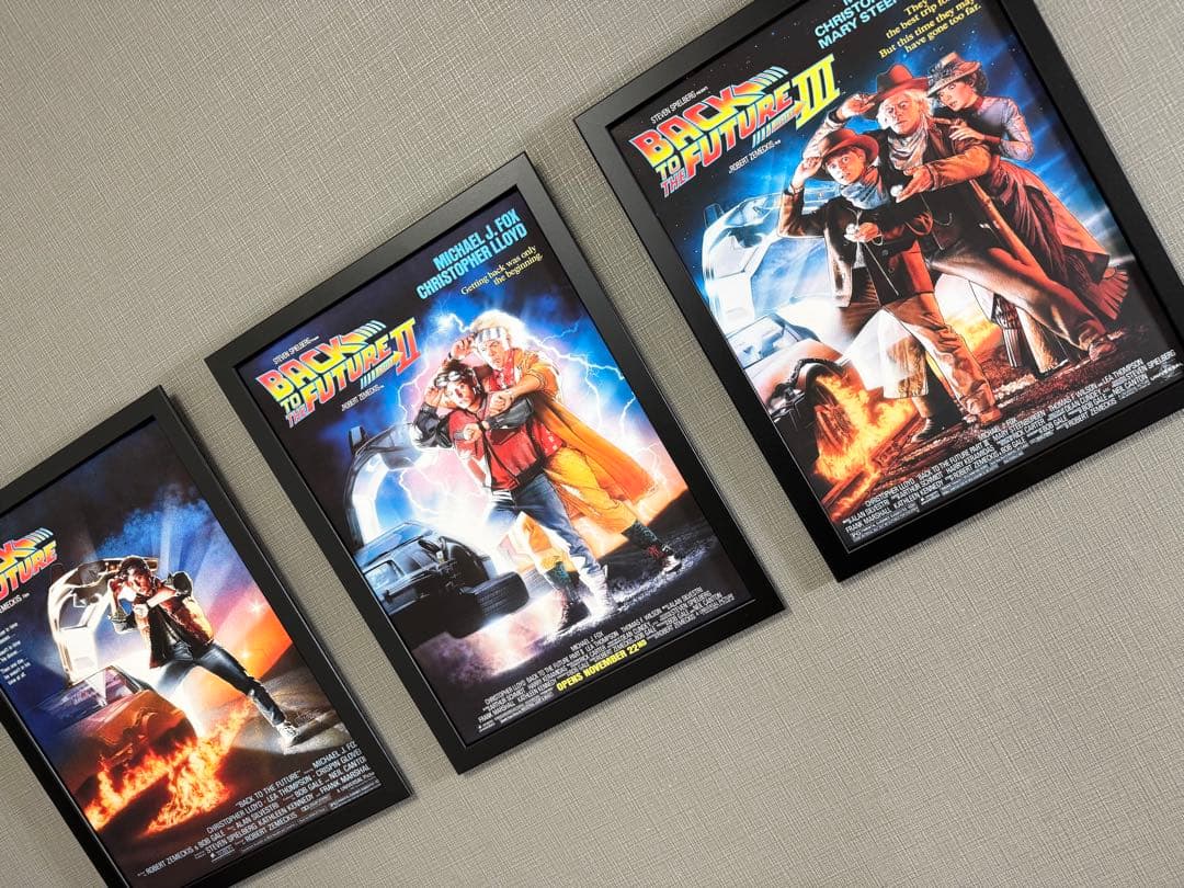 276.フレーム付きキャンバスアート　映画ポスター　バックトゥーザ・フューチャー