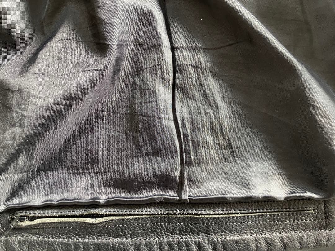 KADOYA ブラックレザージャケット シングルライダース