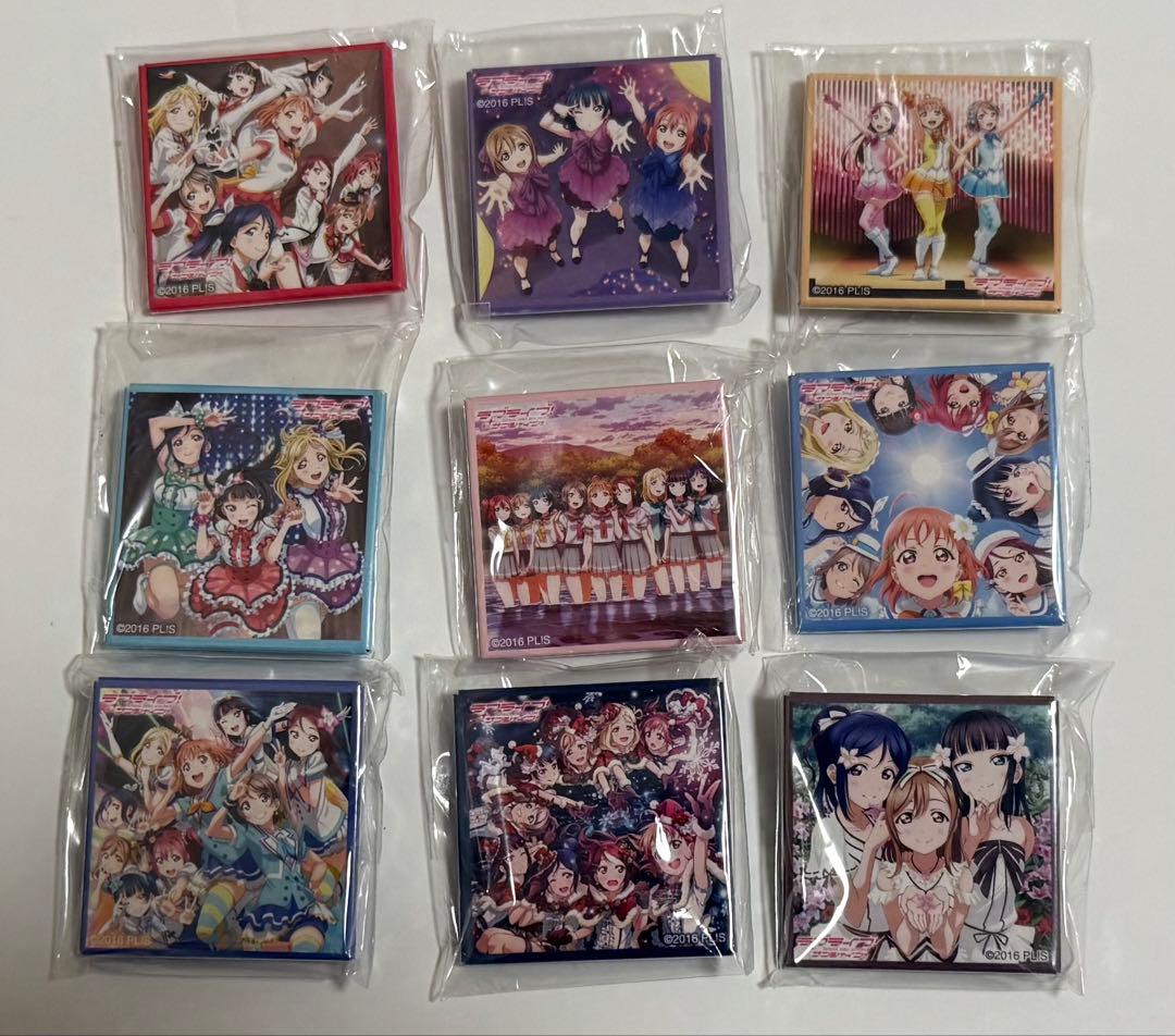 Aqours スクエア缶バッジ