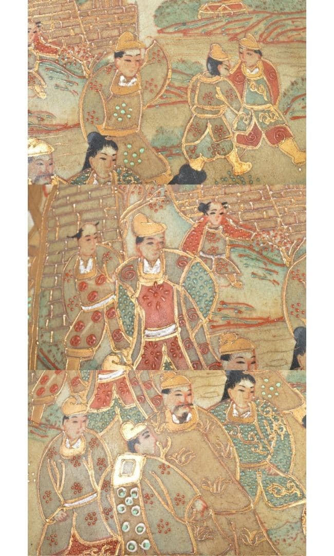 【レア 高さ92cm】薩摩 金縁細密絵付瓢箪型 特大 花瓶 大花瓶 大壺 飾り壷