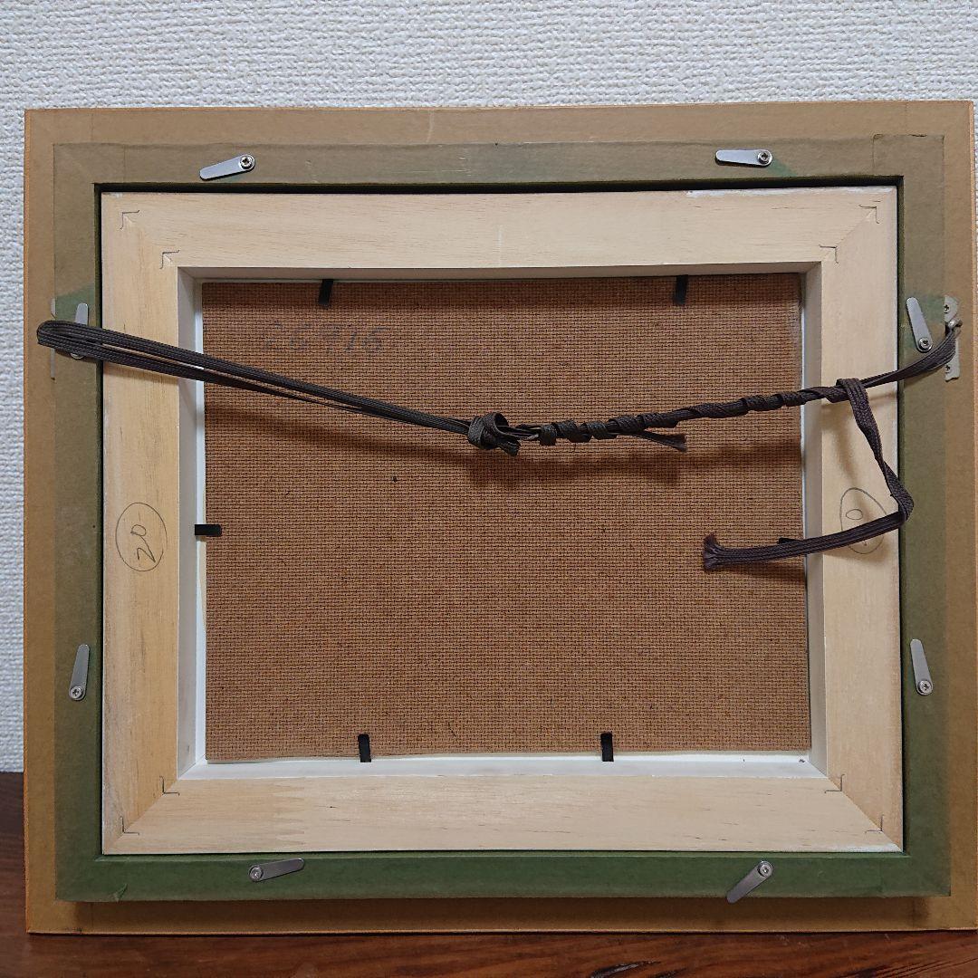 肉筆油彩絵画 アンティーク絵画 「刺繍をする女性 」 油絵