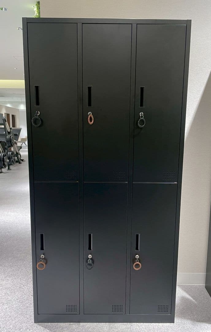 鍵付き6人用ロッカー 【3列×2段】