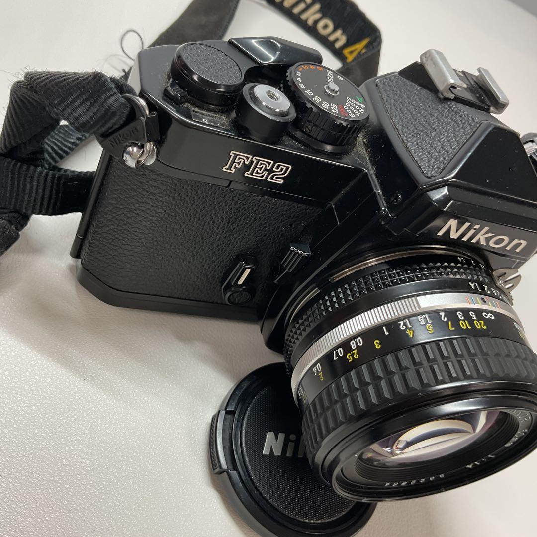 P1753 Nikon FE2 一眼レフカメラ Nikkor 50mmレンズ付き