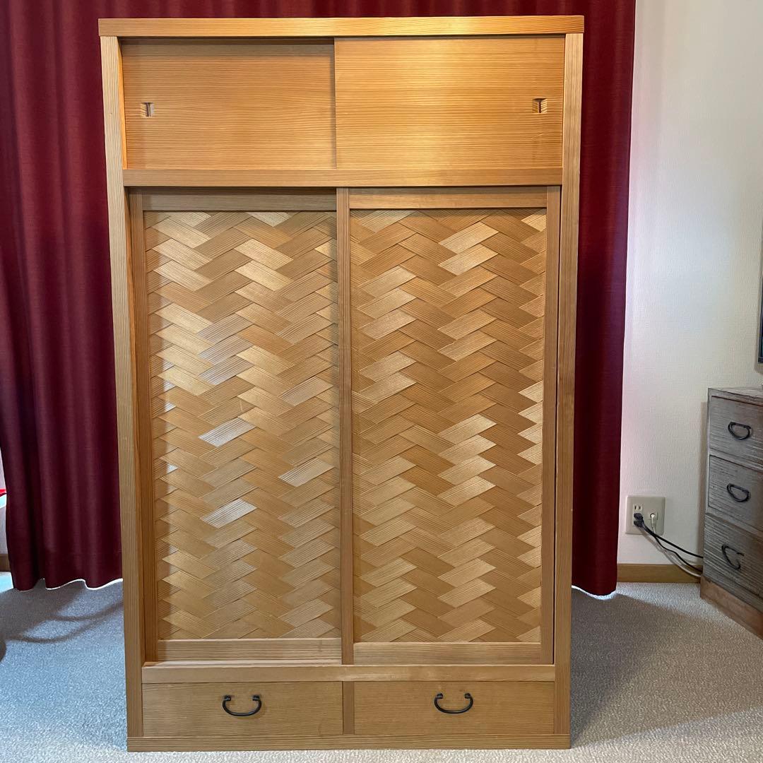 ♦︎【 伝統工芸❤️置き水屋】茶道具　置水屋　水屋箪笥　網代引戸　茶箪笥　♦︎