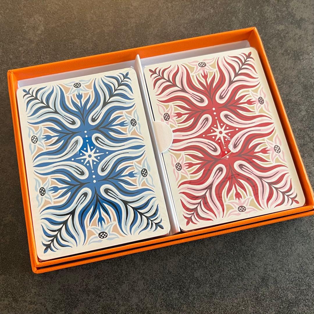 【新品】エルメス　HERMES イヤーズギフト　2018 トランプ　2個　レア