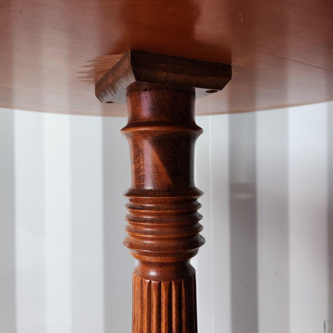 はる屋　象嵌細工 猫脚 テーブル サイドテーブル 飾台 イタリア製