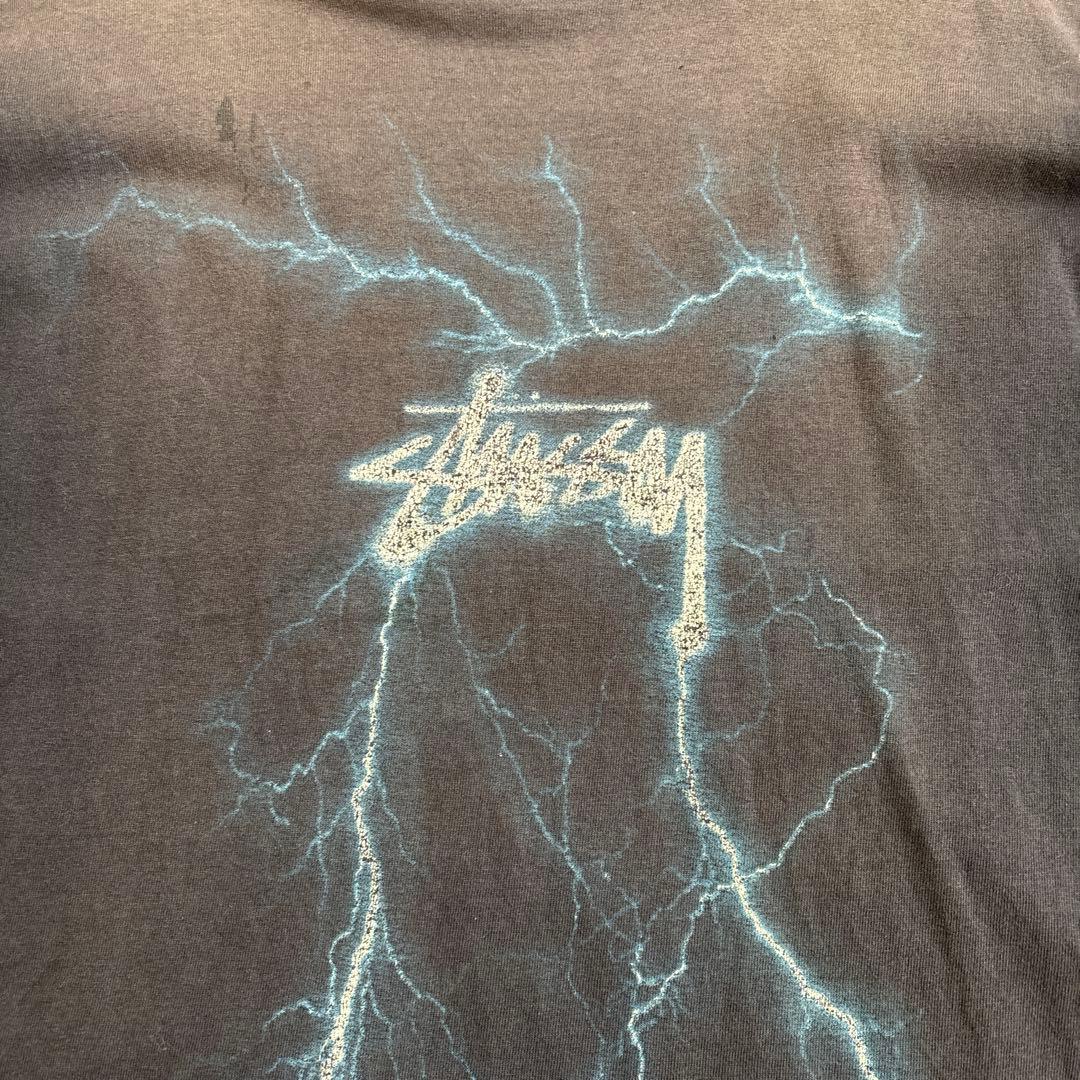Stussy 雷グラフィック Tシャツ Lサイズ