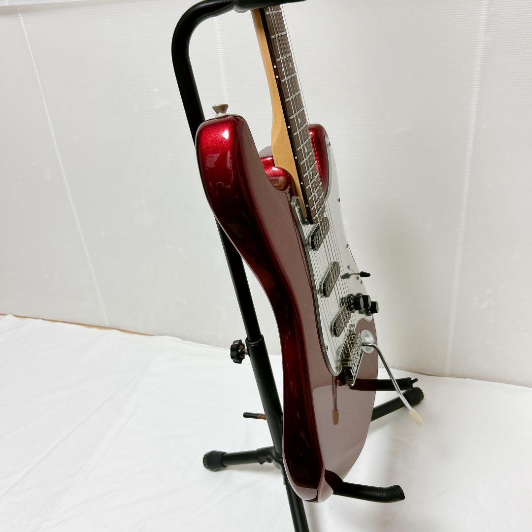 美品 Mavis 初心者向けエレキギター レッド ミラータイプピックガード