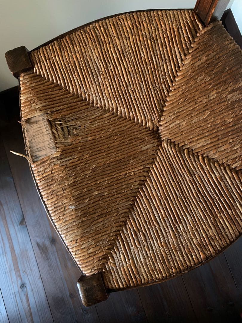 ②1920年代 フランス アンティーク アルザスチェア 彫刻 椅子 希少