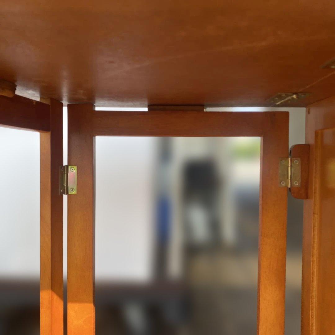 新たに傷入りました！CD 折りたたみデスク&チェア　収納付き　キャスター