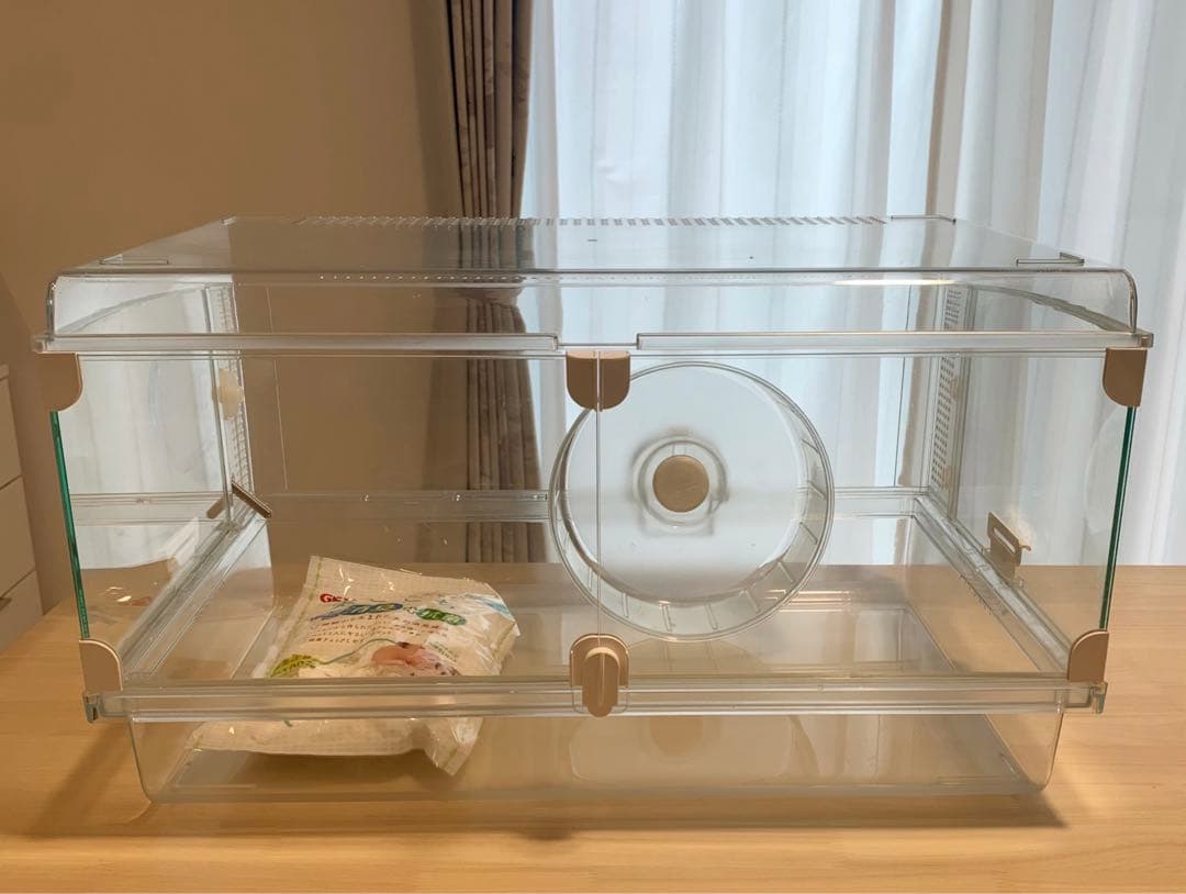 【美品】グラスハーモニー600プラス　ハムスターケージ