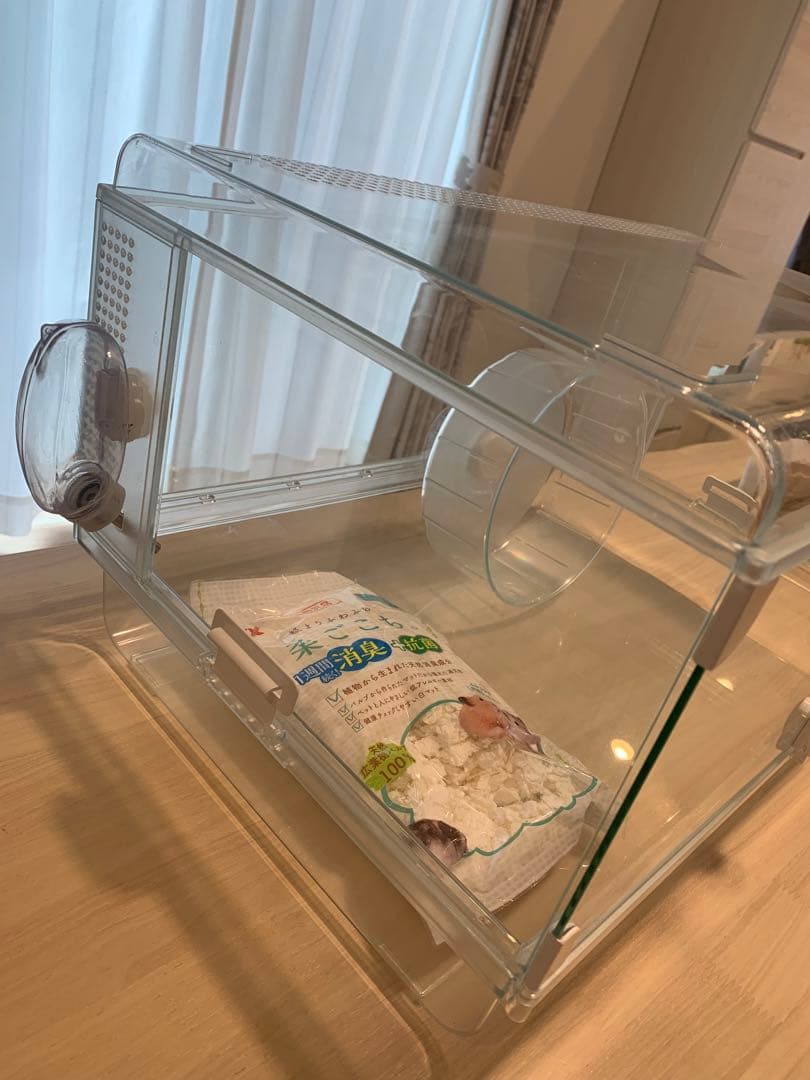 【美品】グラスハーモニー600プラス　ハムスターケージ