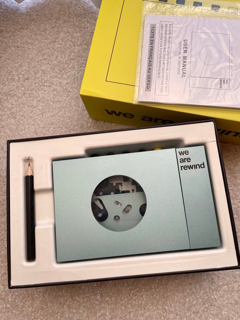 we are rewind ポータブルカセットプレーヤー