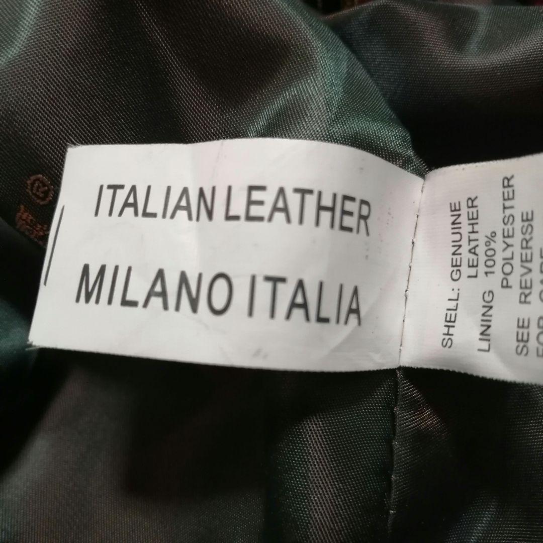 90sイタリア製レザーシングルライダースジャケットGIANNIMARIOLANO