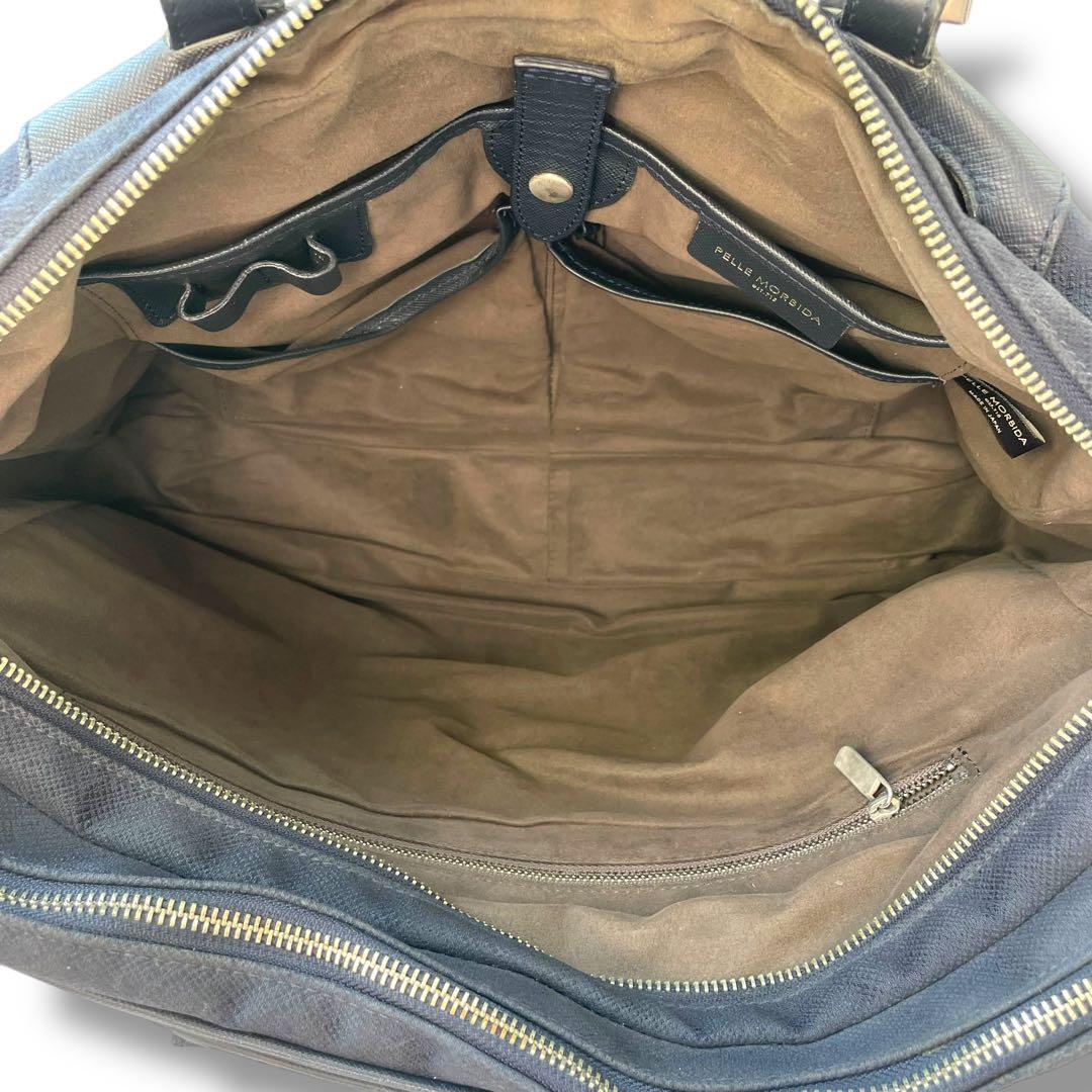 【レア】ペッレモルビダ　ビジネスバッグ　2way レザー　A4 ネイビー