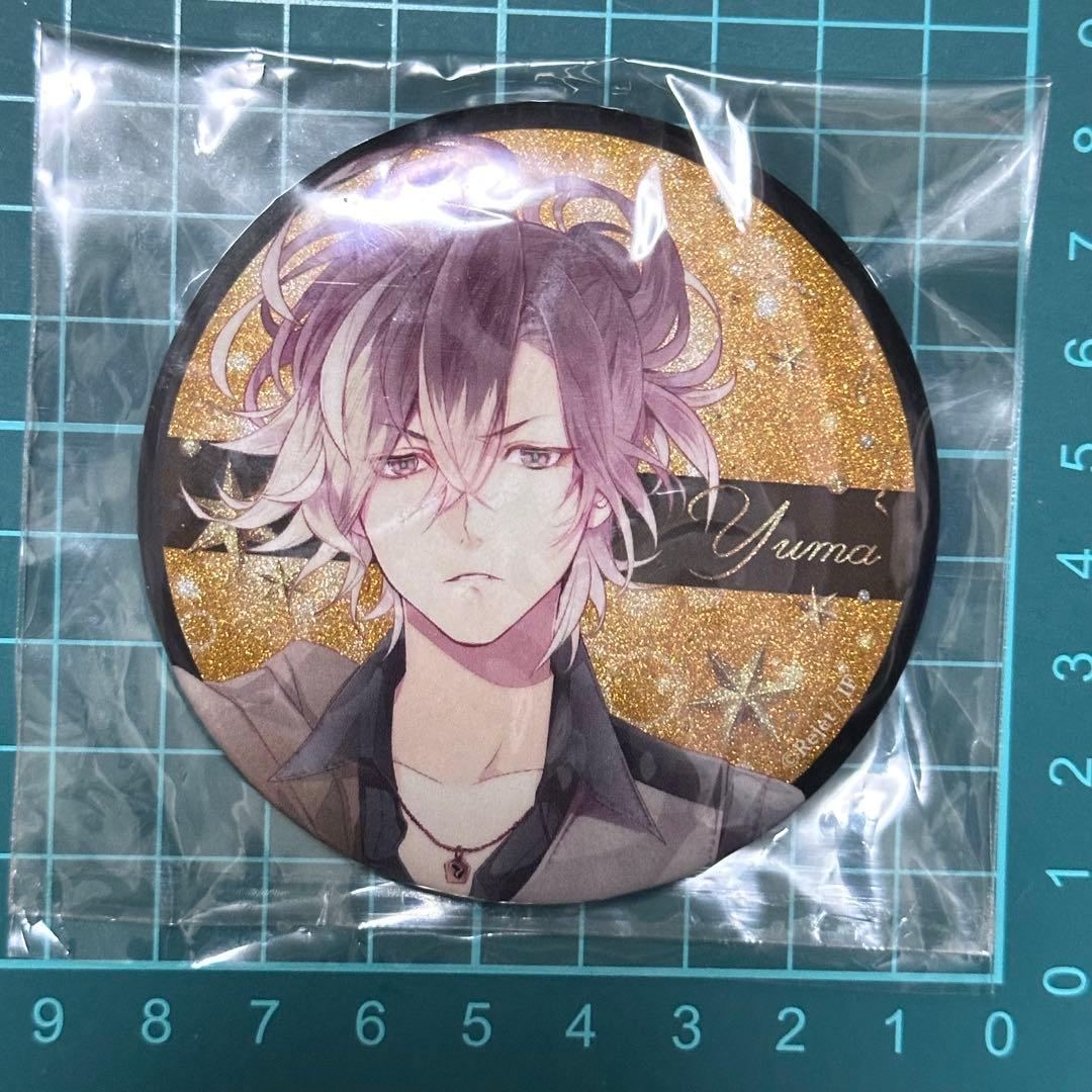 DIABOLIK LOVERS CLUB万魔殿 グリッター缶バッジ　無神ユーマ