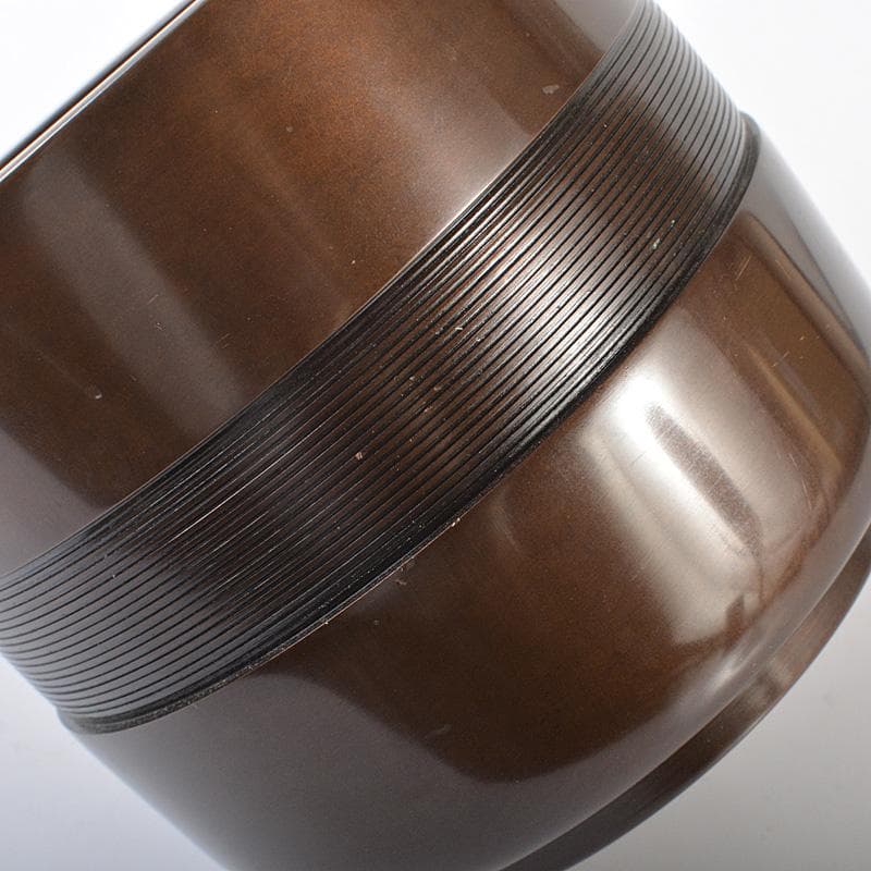 茶道具　釜師　角谷興兵衛造　唐金筋　火入　共箱　C　R6499