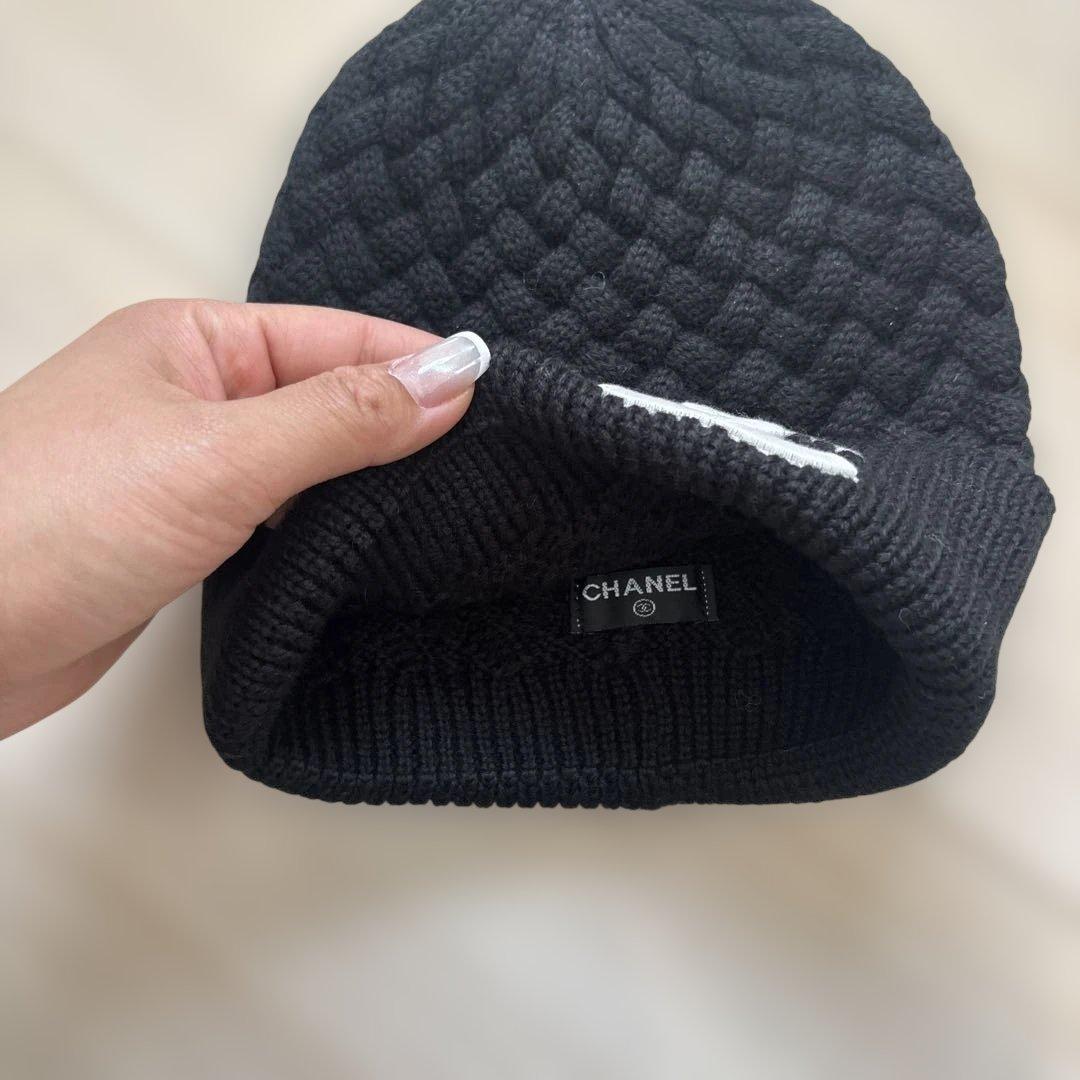 CHANEL キルティングニット帽