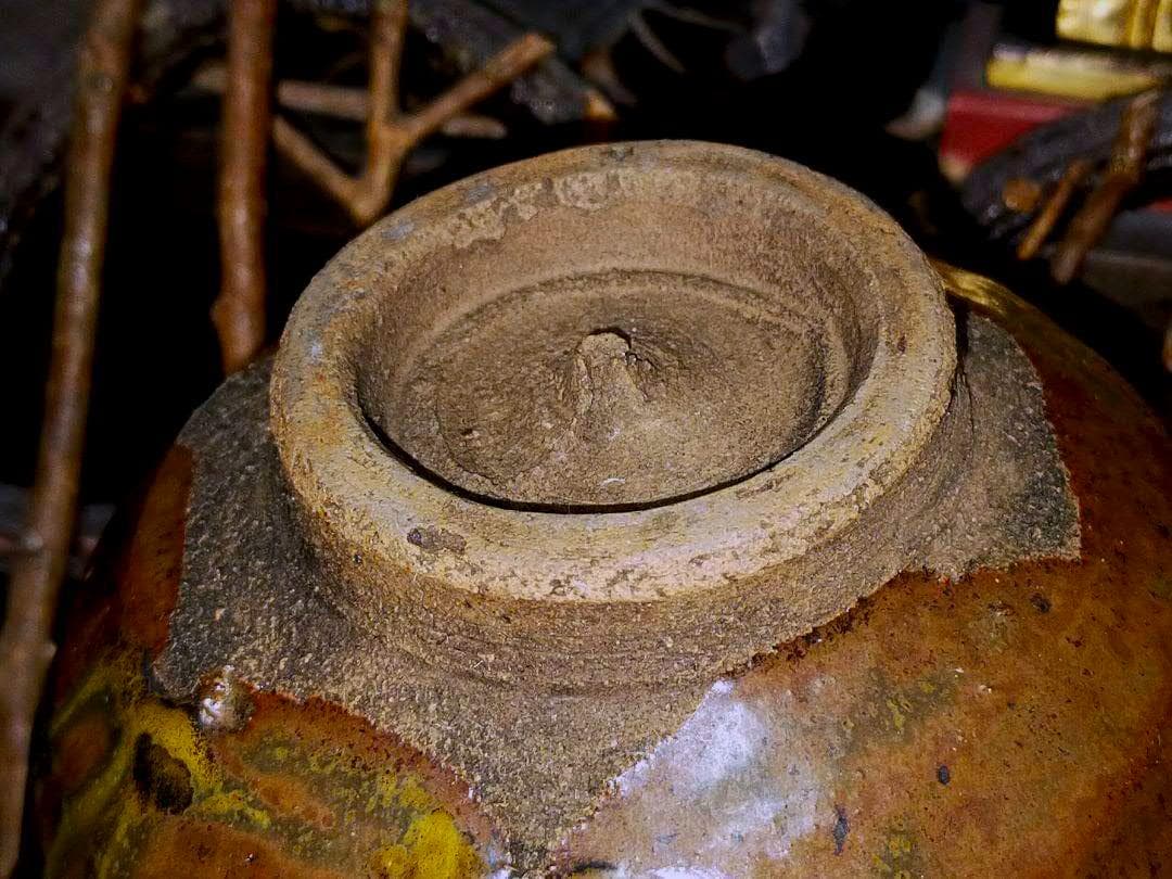 ♥極上　柿の蔕　茶碗　桐箱付き　骨董品　古玩