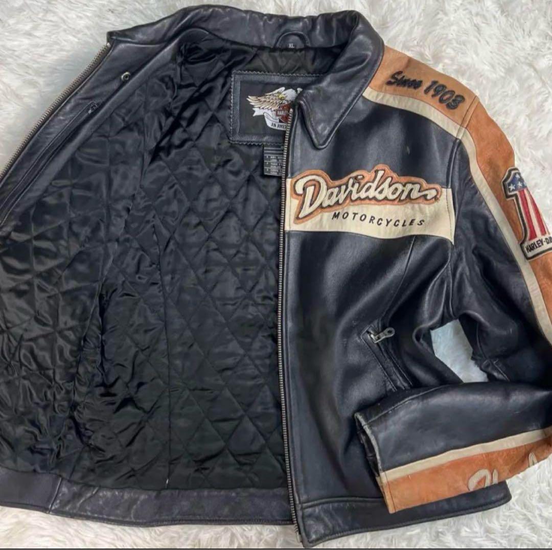 ハーレーダビットソン レザージャケット メンズ シングルライダース