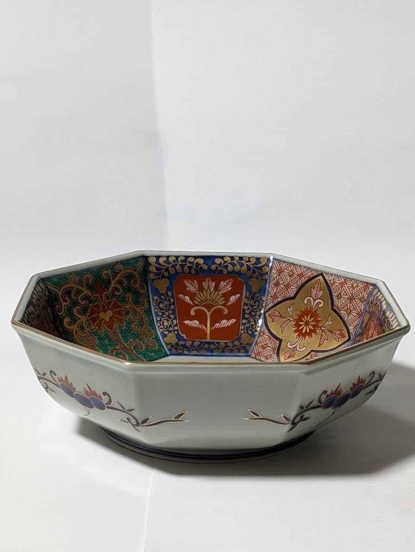 （F!!）林　九郎作　八角形の青い牛の絵皿 鉢2個セット