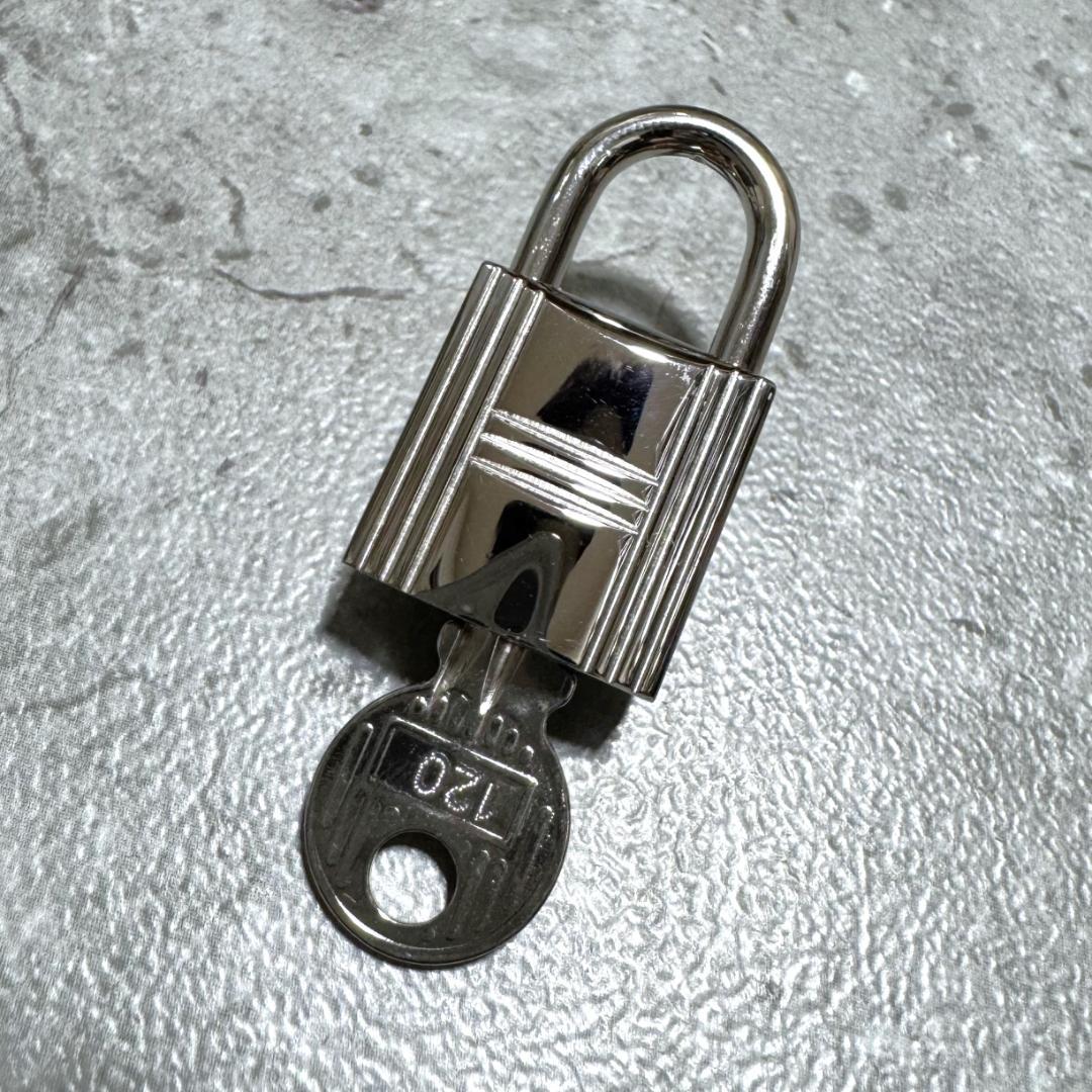 送料無料 極美品 エルメス カデナ パドロック 南京錠 鍵 キー 120