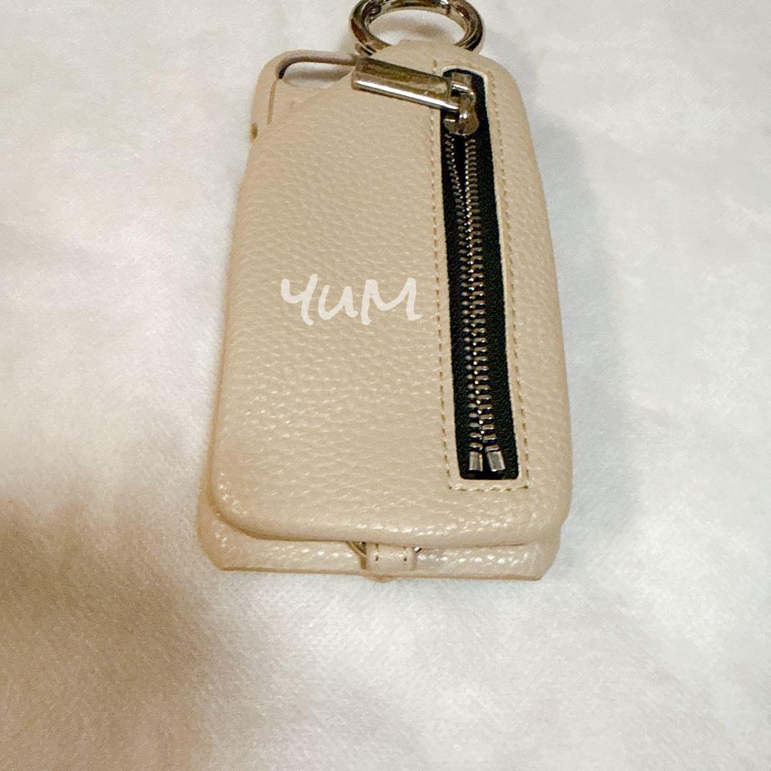 ajew iPhone7 ケース ハードケース beige カード収納ケース