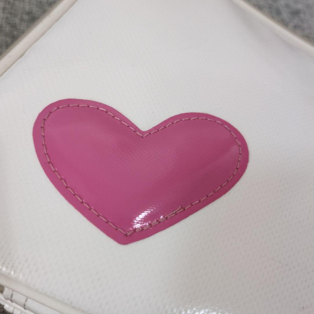 廃盤　希少デザイン　NAHOK クラリネットケース　ハート　オフホワイト×ピンク