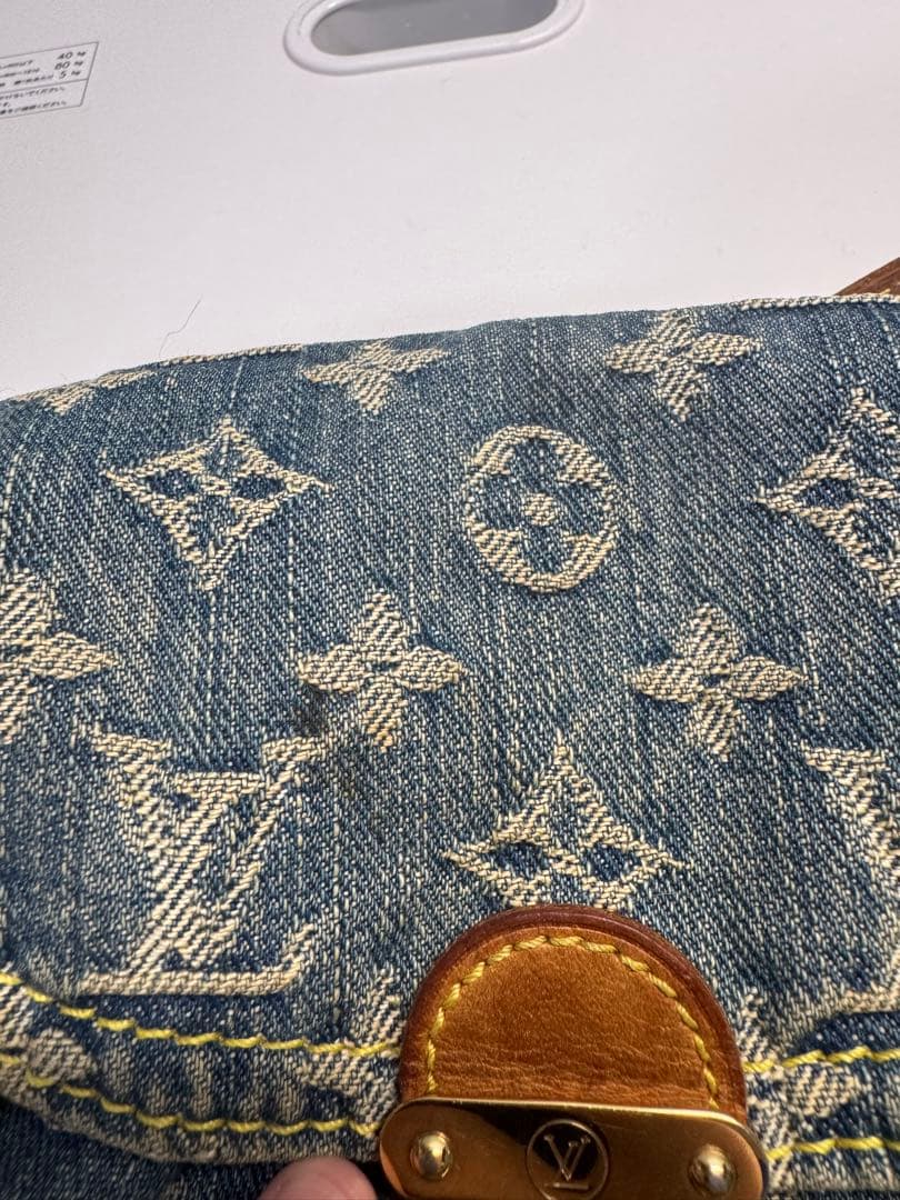 ルイヴィトン ミニプリーティ モノグラムデニム ショルダーバッグ M95050