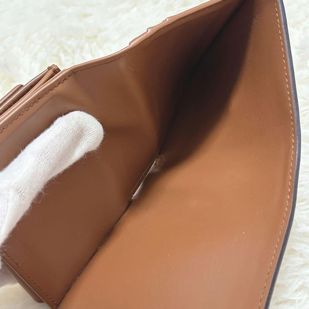 極美品✨CELINE トリオンフ スモールフラップウォレット 三つ折り ブラウン