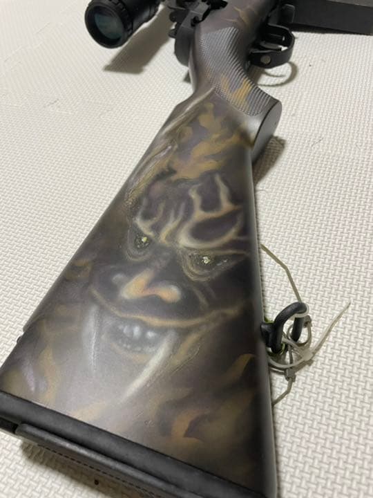 東京マルイm14 荒野行動スキン　紫鬼　動作確認済　多弾マガジン3本付　一点物