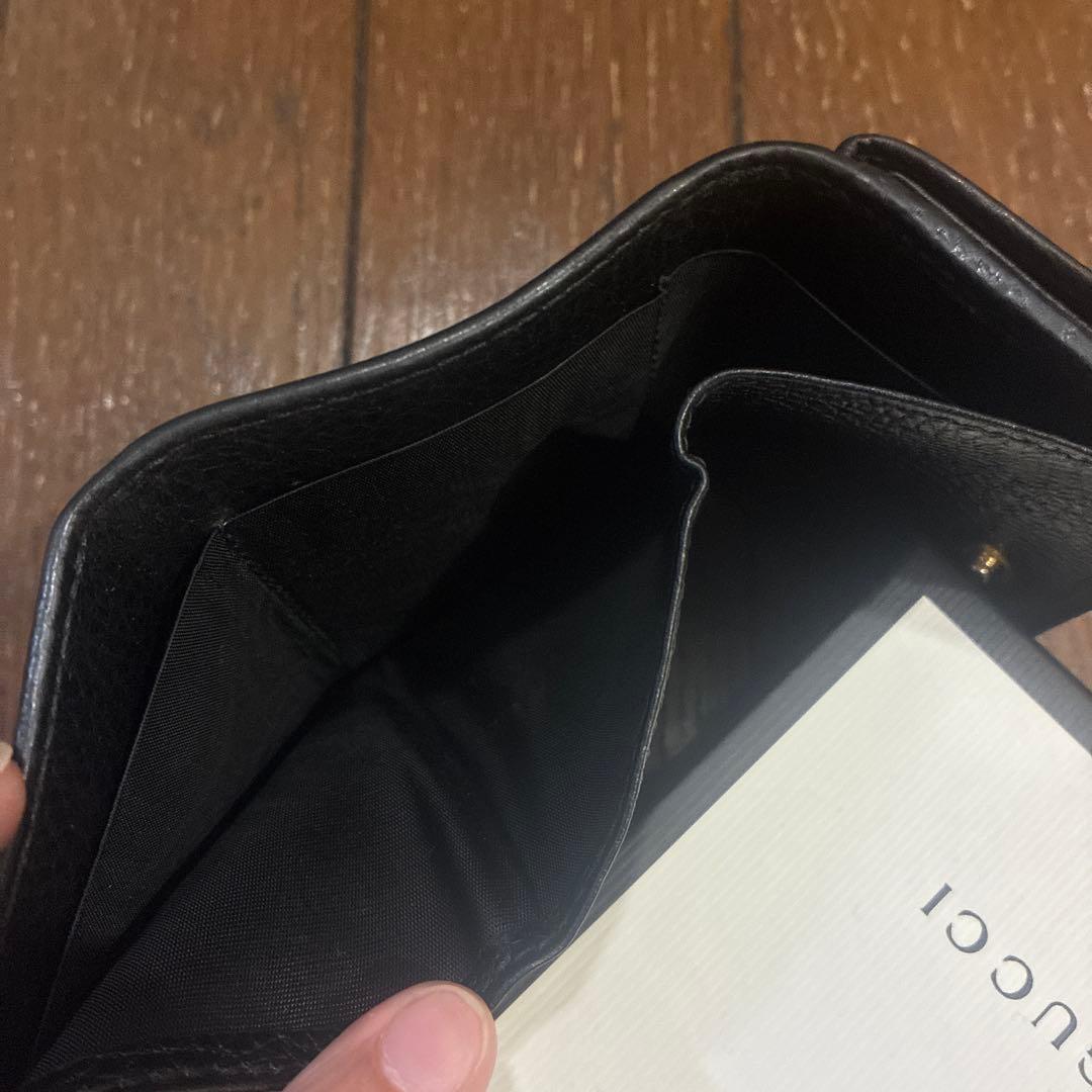 胡桃様　GUCCI 三つ折り財布　黒