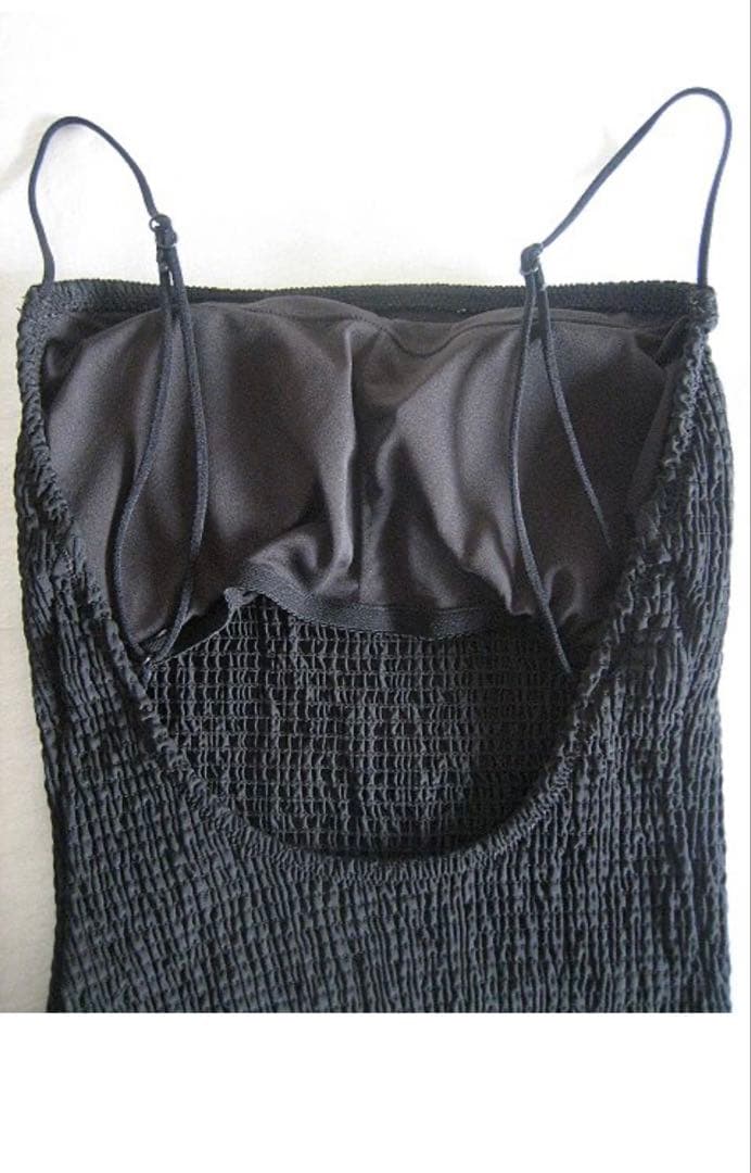 Nalaナラ Shirringswiminnerwearスイムウェア ブラック