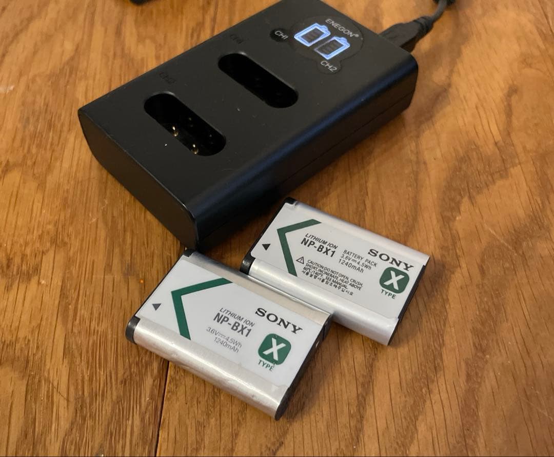 SONY HDR-GW66 デジタルビデオカメラ本体、予備バッテリー、SDカード