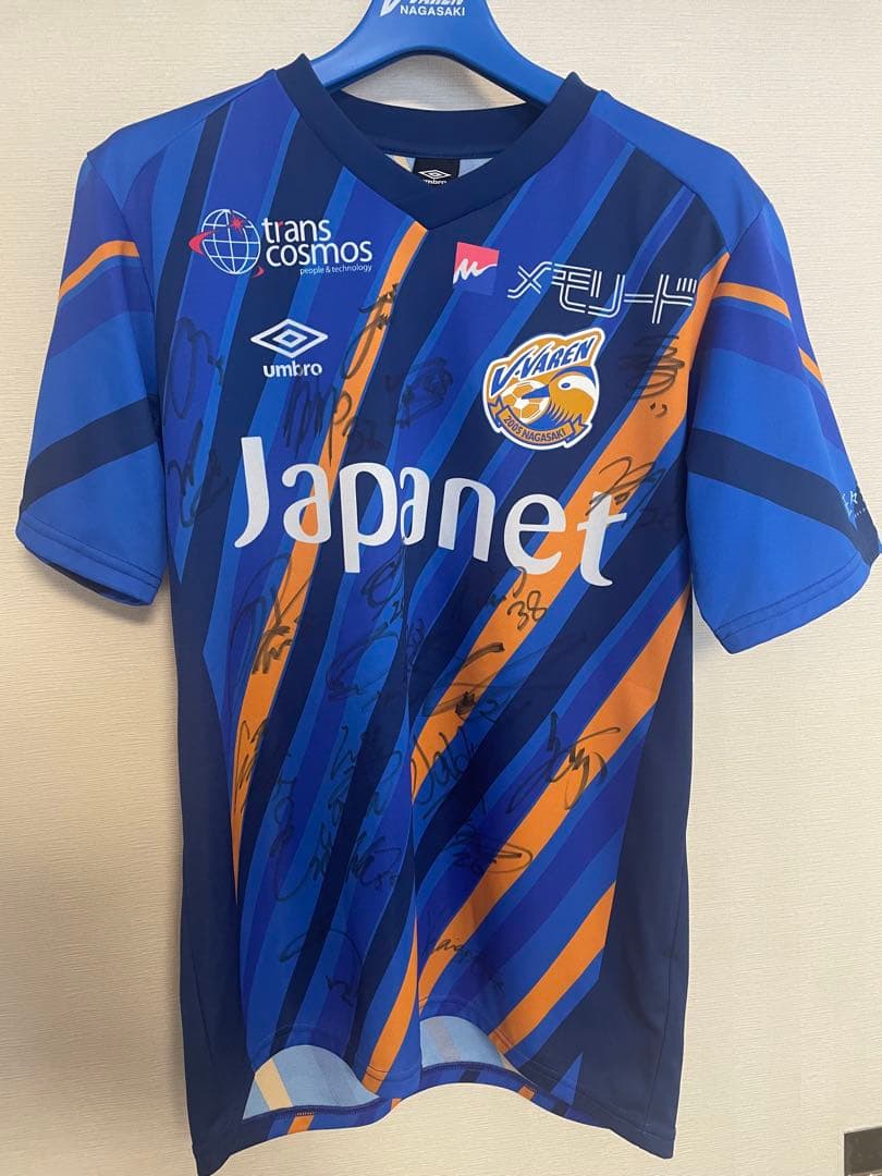 V•ファーレン長崎　22-23 レプリカユニフォーム　ネーム米田　サイン付き