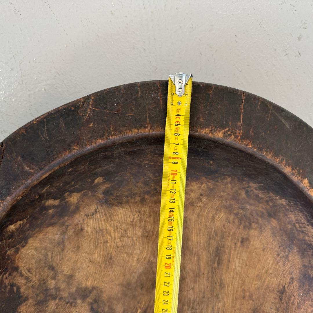 アンティーク　木製大皿　こね鉢 無垢材