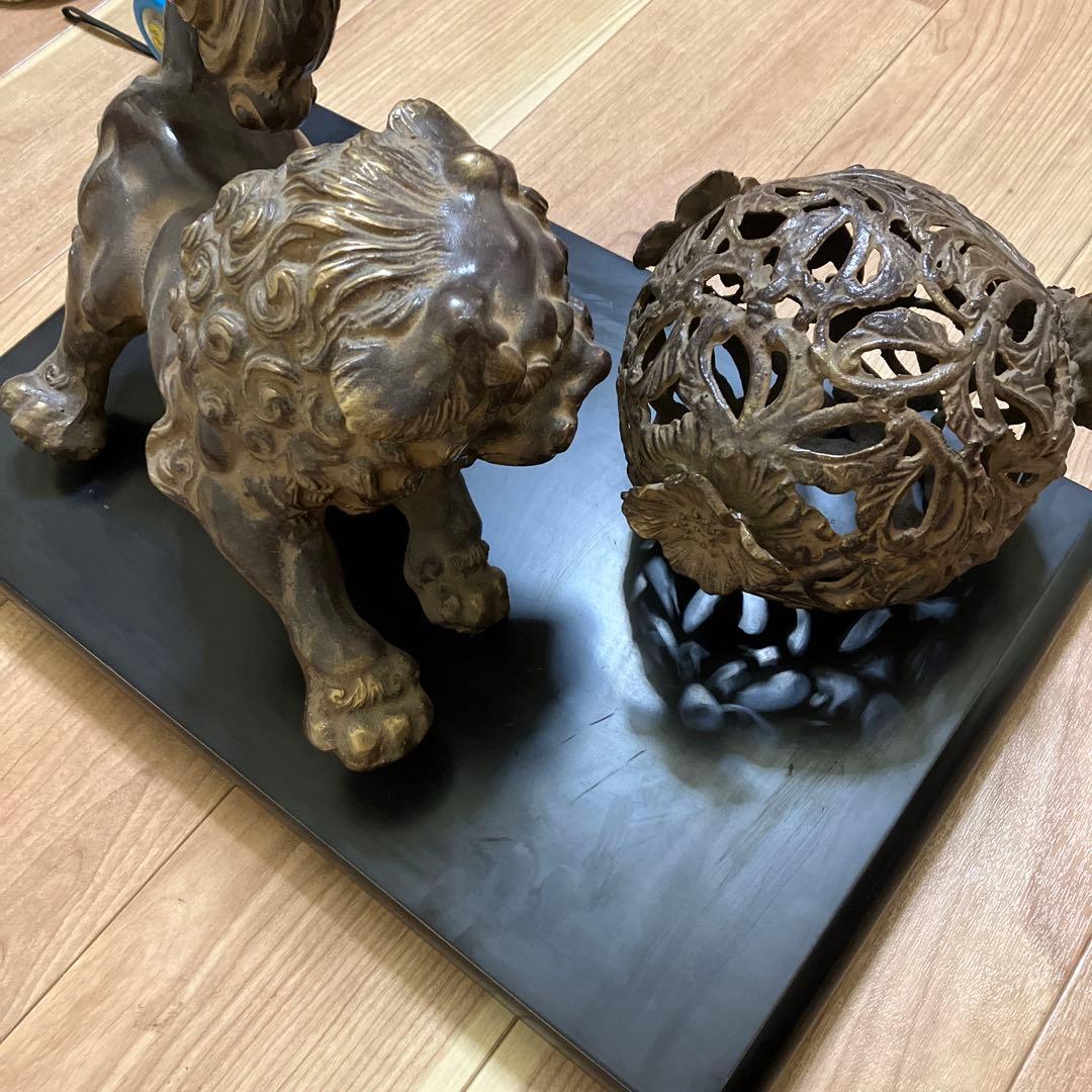 獅子　古物　古美術　美術品　骨董品　置物