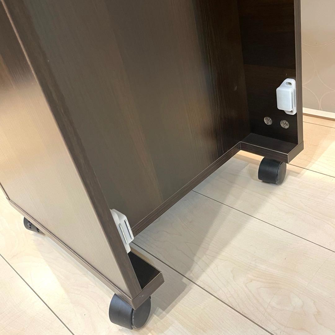 【美品】ETBELLA 折りたたみ ネイルテーブル キャスター付 ワゴンデスク