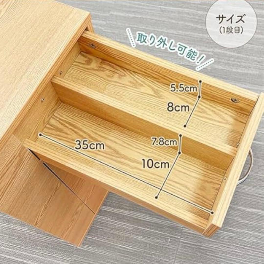 【美品】ETBELLA 折りたたみ ネイルテーブル キャスター付 ワゴンデスク