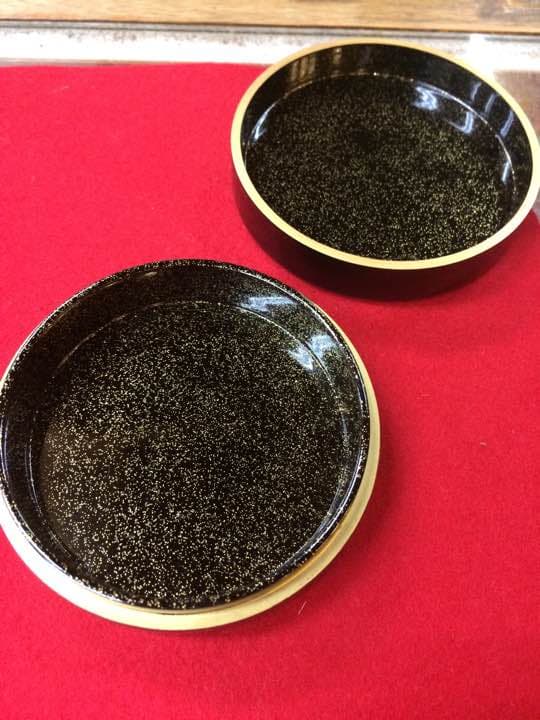 鈴虫 蒔絵 木地香合 未使用