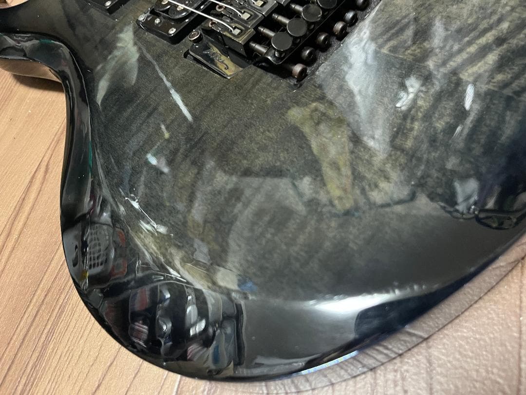 B.C.Rich Eagle シースルーブラック 虎目　Floyd Rose