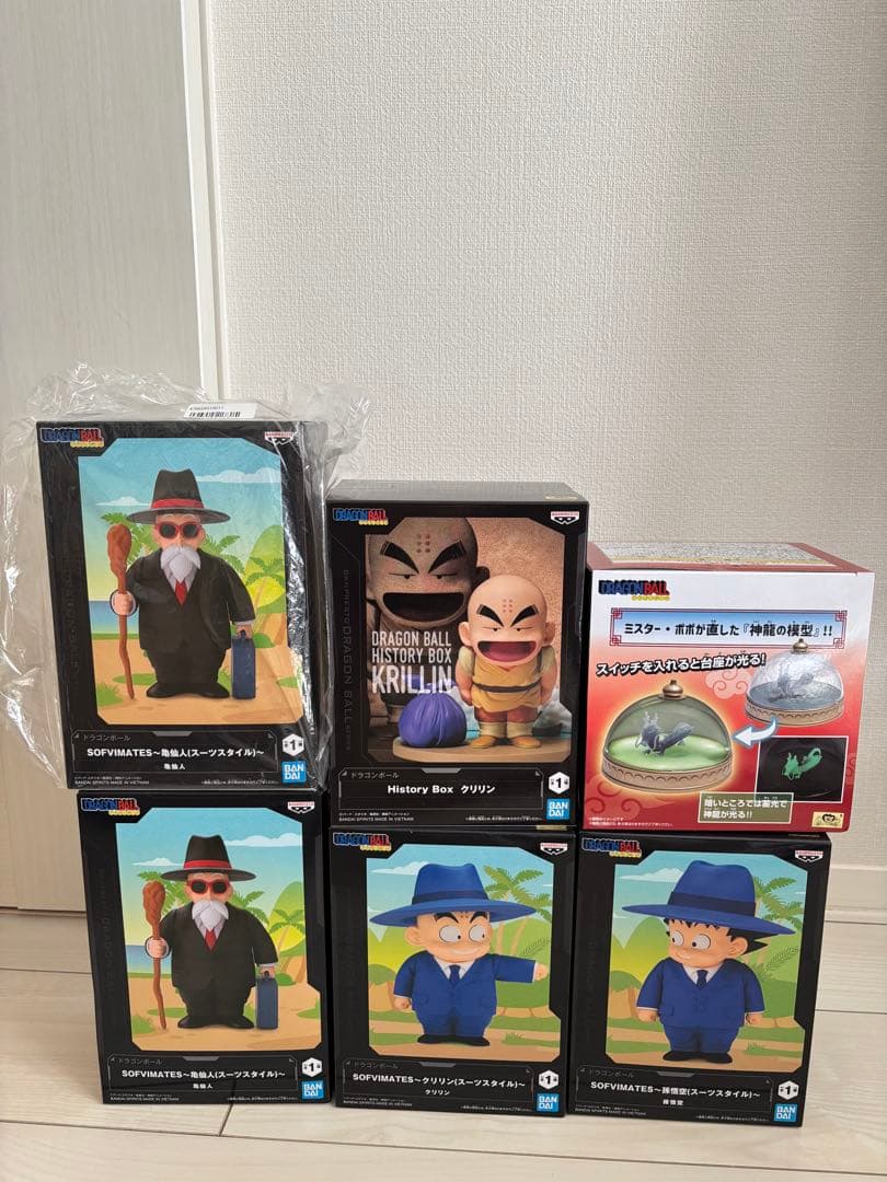 ドラゴンボール ソフビ　SOFVIMATES 亀仙人　悟空　クリリン　神龍