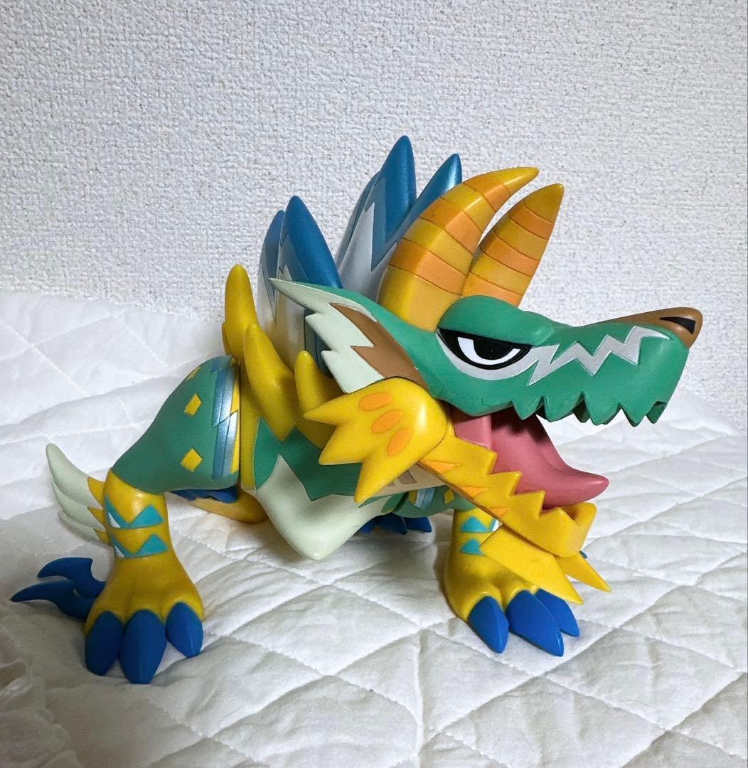 一番くじ　モンハン日記　アイルー村　ダブルチャンス賞　ジンオウガソフビフィギュア