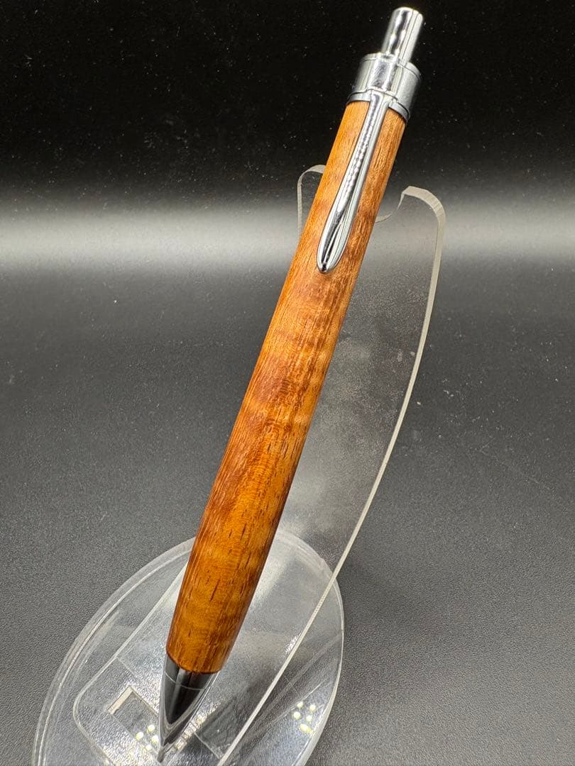 557特上　ハワイアンカーリーコア　木軸シャーペン ボールペン