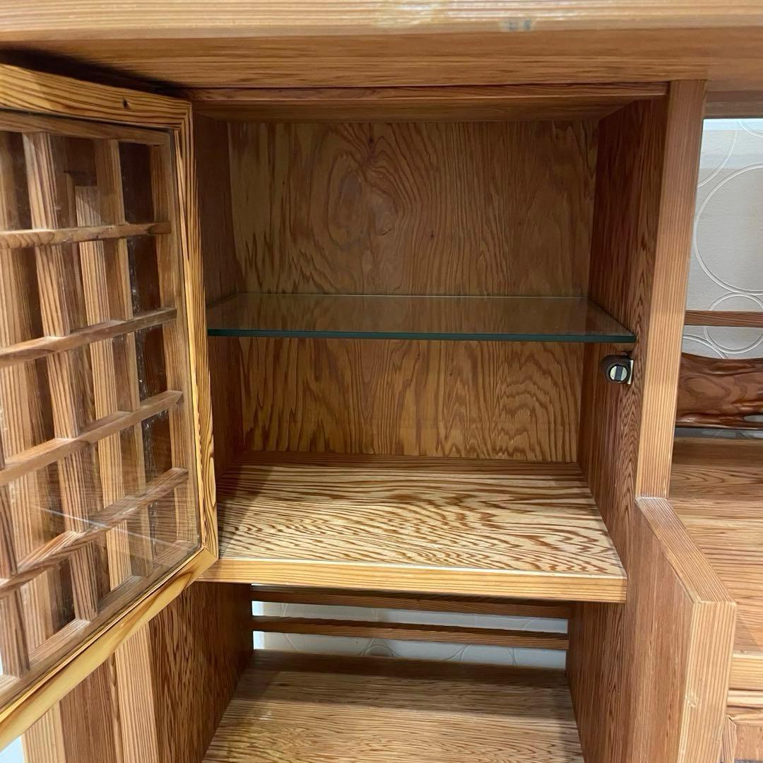 【希少】世界遺産屋久杉 茶棚 キャビネット 飾り棚 茶箪笥 和家具 焼印