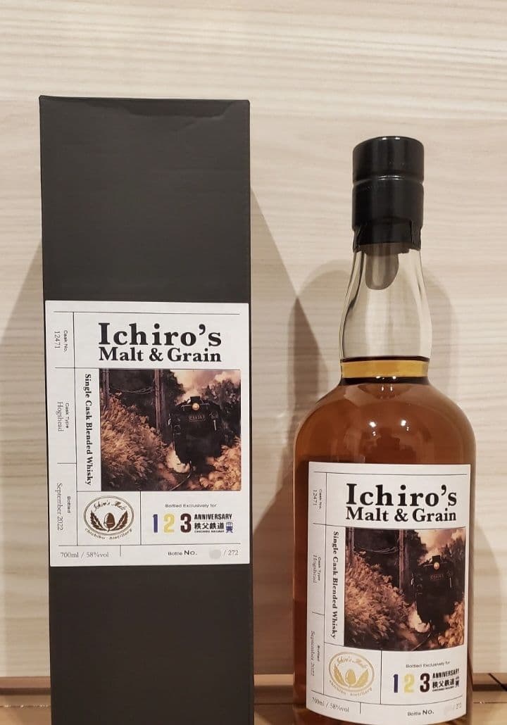 良番 秩父鉄道創立123周年記念イチローズモルト ウイスキー抽選 50本 限定