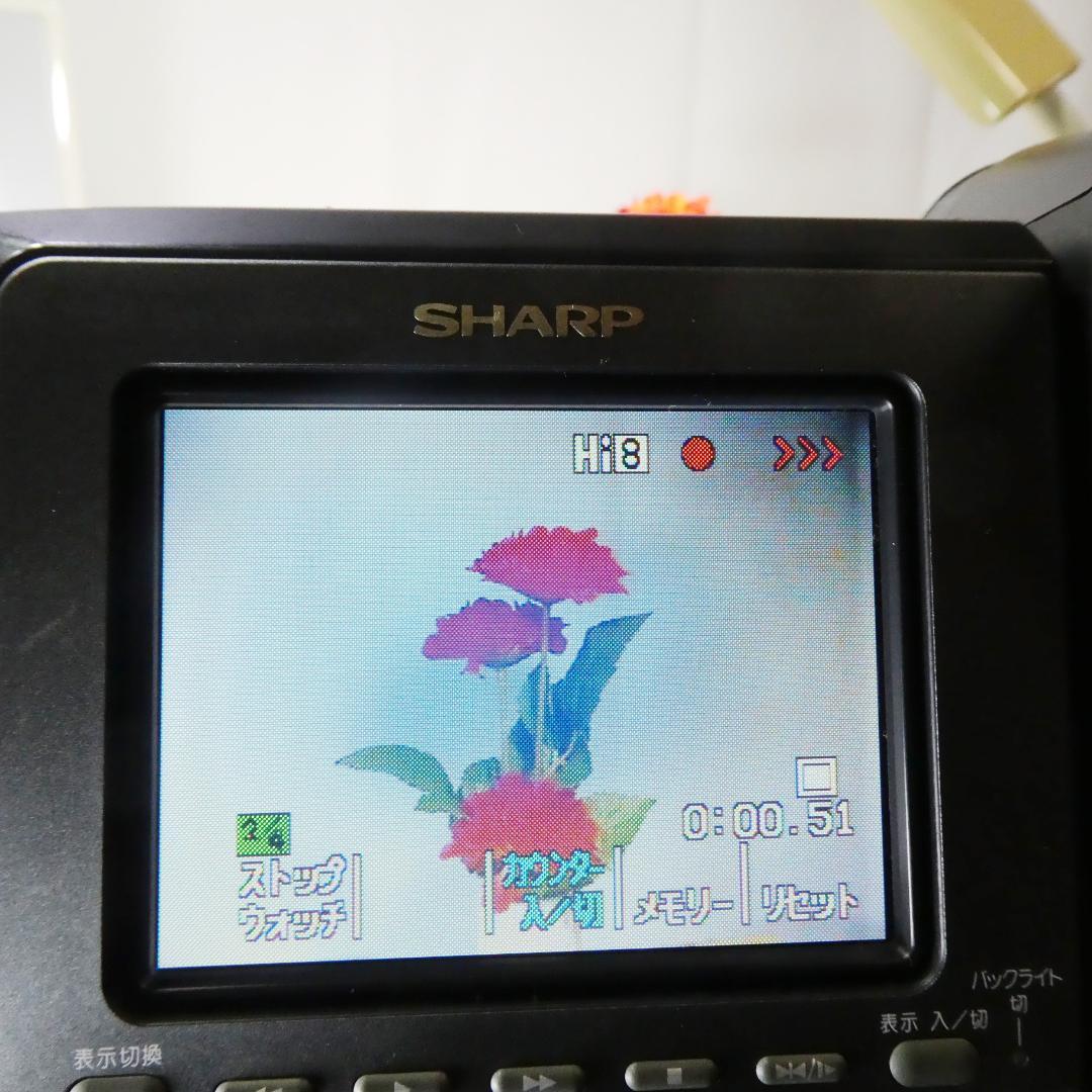 動動作良好 ビデオHi8 シャープ VL-HL50 8ミリビデオカメラDVD化に